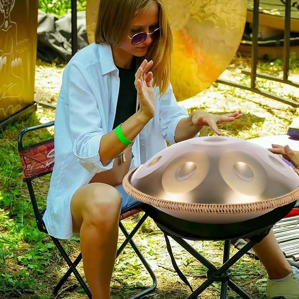 Amazon | スチール ハンド パン ドラム D マイナー 9/10/12 音 440/432